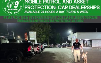 K9ine Security partners with local car dealerships to protect against thefts and other criminal activities